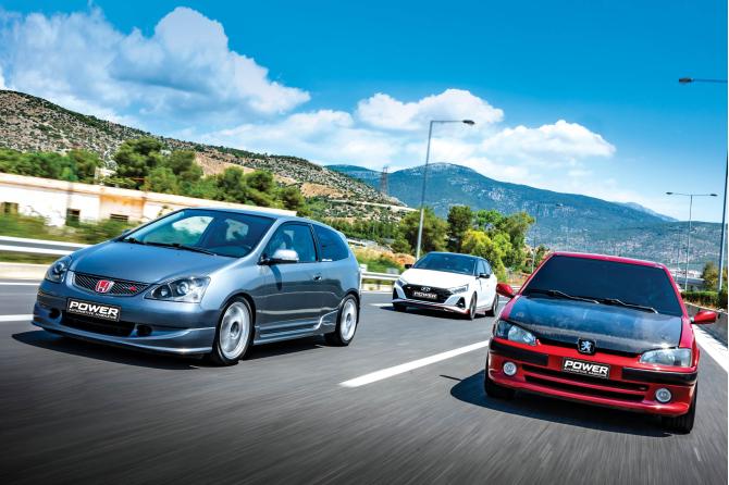 Peugeot 106 Gti 184Ps Vs Honda Civic Type R Ep3 257Ps Vs Hyundai I20n 250Ps 